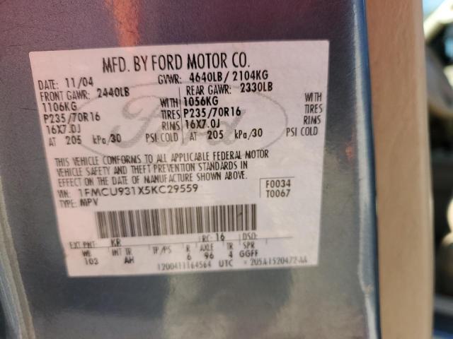 Photo 12 VIN: 1FMCU931X5KC29559 - FORD ESCAPE 