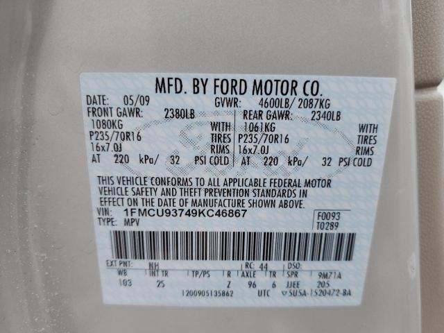 Photo 12 VIN: 1FMCU93749KC46867 - FORD ESCAPE 