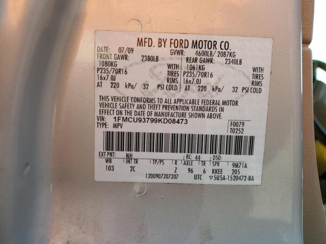 Photo 12 VIN: 1FMCU93799KD08473 - FORD ESCAPE XLT 