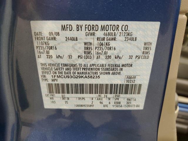 Photo 12 VIN: 1FMCU93G29KA58235 - FORD ESCAPE XLT 