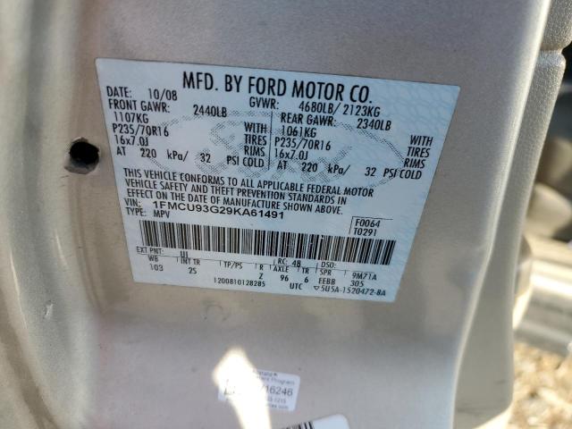 Photo 11 VIN: 1FMCU93G29KA61491 - FORD ESCAPE 