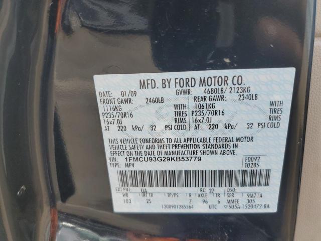 Photo 12 VIN: 1FMCU93G29KB53779 - FORD ESCAPE XLT 