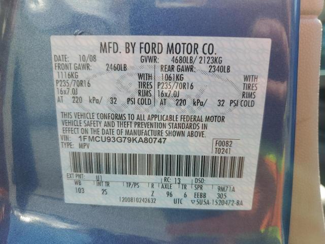 Photo 13 VIN: 1FMCU93G79KA80747 - FORD ESCAPE XLT 