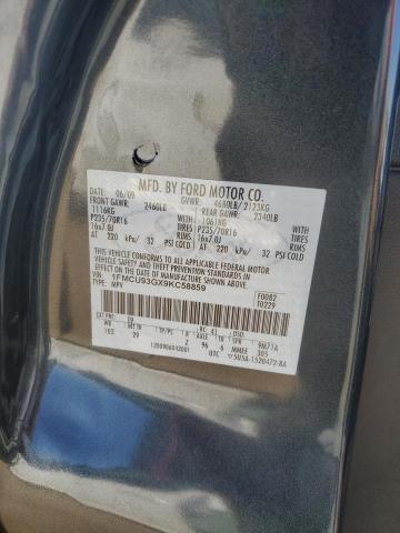 Photo 12 VIN: 1FMCU93GX9KC58859 - FORD ESCAPE XLT 