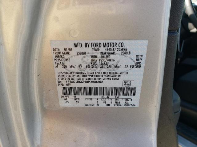 Photo 12 VIN: 1FMCU93Z18KA08202 - FORD ESCAPE 