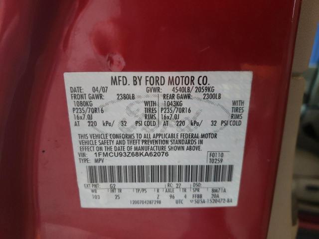 Photo 12 VIN: 1FMCU93Z68KA62076 - FORD ESCAPE 