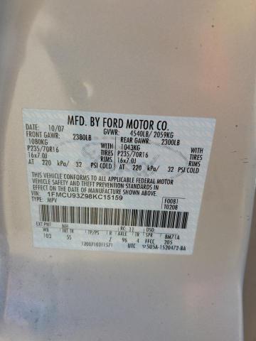 Photo 12 VIN: 1FMCU93Z98KC15159 - FORD ESCAPE XLT 