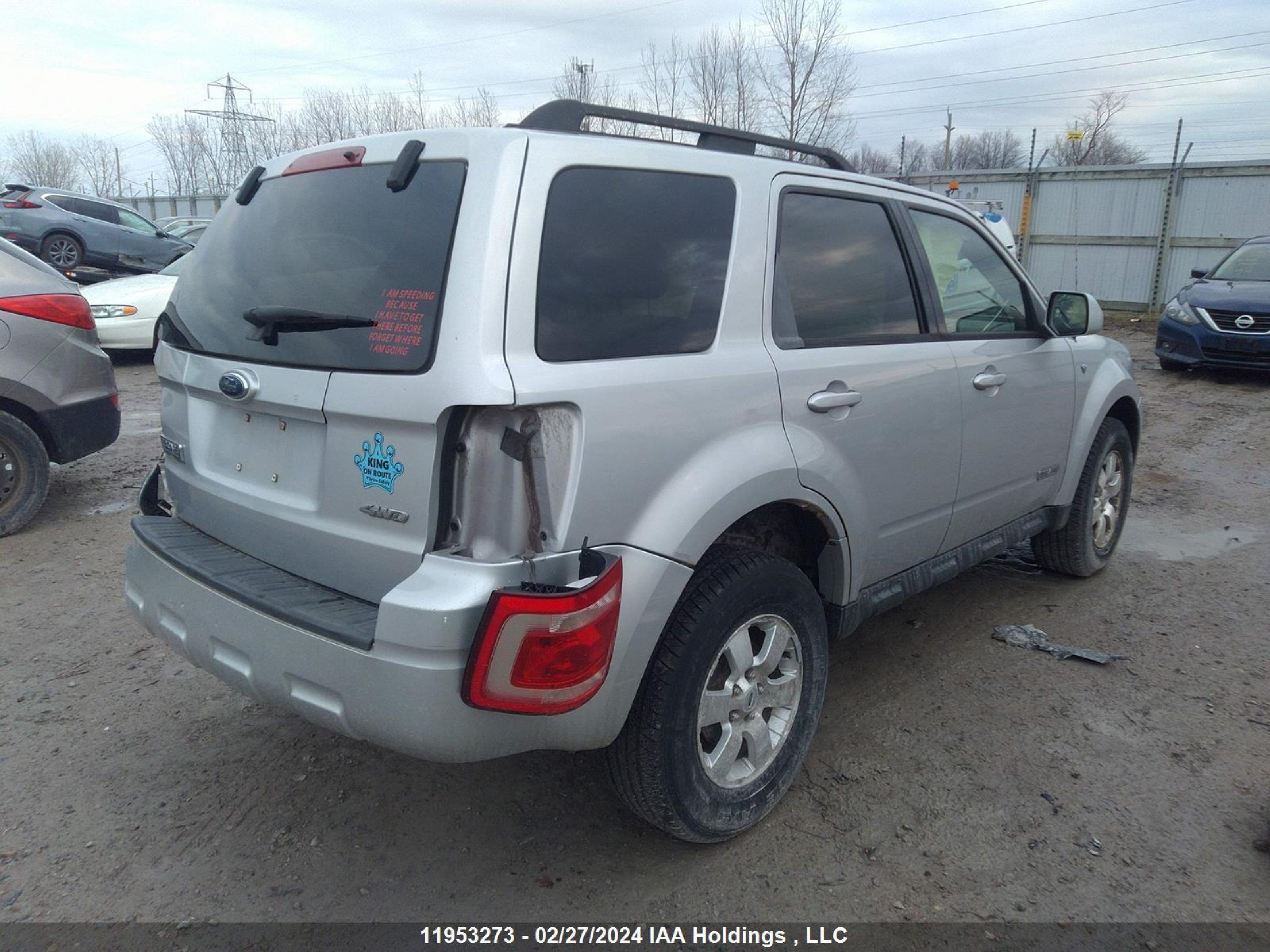 Photo 3 VIN: 1FMCU94108KA94854 - FORD ESCAPE 