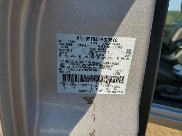 Photo 12 VIN: 1FMCU94117KC07189 - FORD ESCAPE LIM 