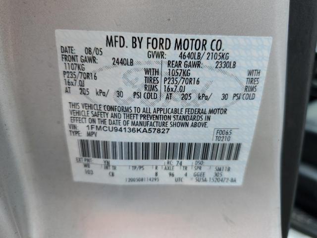 Photo 12 VIN: 1FMCU94136KA57827 - FORD ESCAPE LIM 