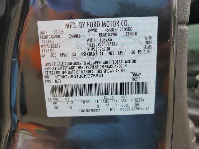 Photo 12 VIN: 1FMCU94138KD76941 - FORD ESCAPE LIM 