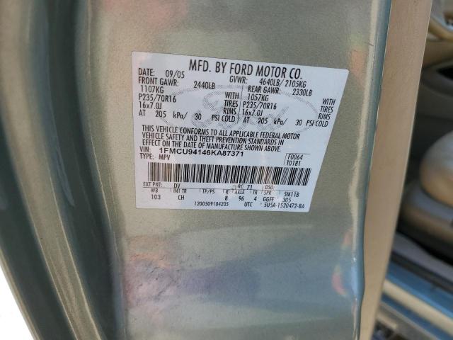 Photo 11 VIN: 1FMCU94146KA87371 - FORD ESCAPE 