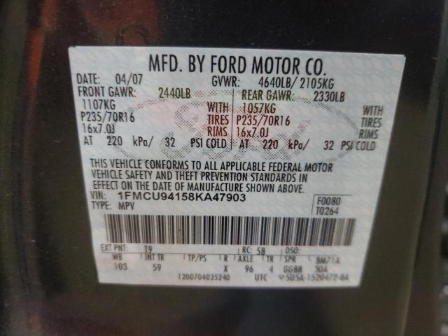 Photo 12 VIN: 1FMCU94158KA47903 - FORD ESCAPE LIM 