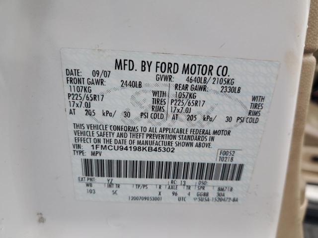 Photo 12 VIN: 1FMCU94198KB45302 - FORD ESCAPE LIM 