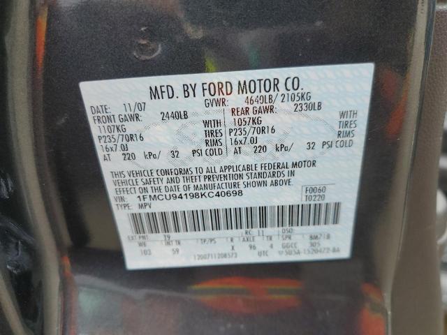 Photo 12 VIN: 1FMCU94198KC40698 - FORD ESCAPE LIM 