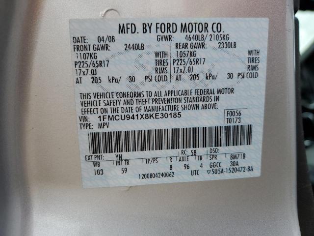 Photo 11 VIN: 1FMCU941X8KE30185 - FORD ESCAPE 