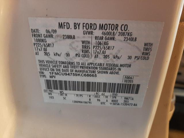 Photo 12 VIN: 1FMCU94759KC68665 - FORD ESCAPE 