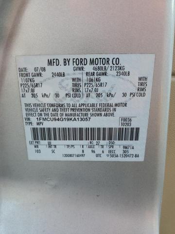 Photo 12 VIN: 1FMCU94G19KA13057 - FORD ESCAPE LIM 