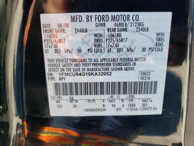 Photo 11 VIN: 1FMCU94G19KA32952 - FORD ESCAPE LIM 