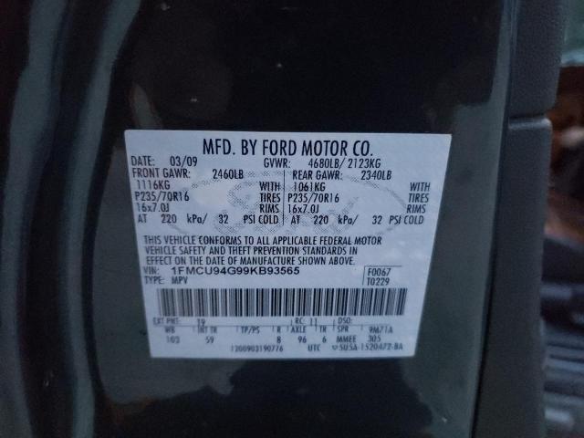 Photo 12 VIN: 1FMCU94G99KB93565 - FORD ESCAPE LIM 