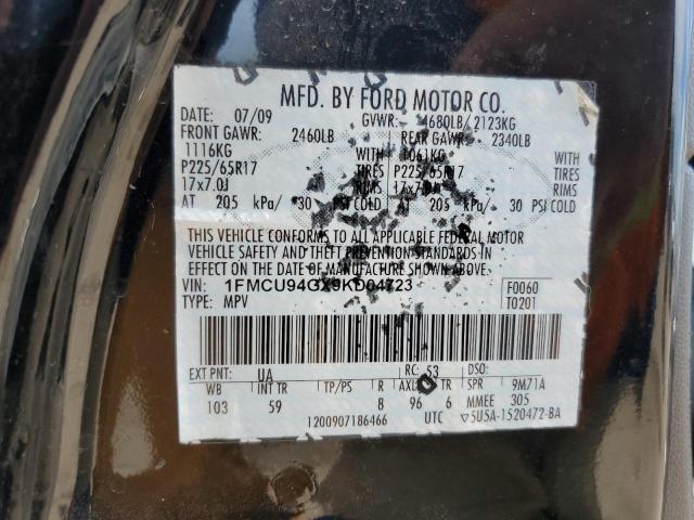 Photo 12 VIN: 1FMCU94GX9KD04723 - FORD ESCAPE LIM 