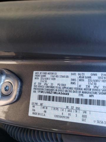 Photo 9 VIN: 1FMCU9BZ1MUA54449 - FORD ESCAPE SE 