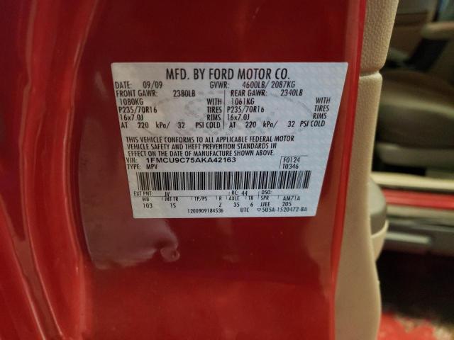 Photo 12 VIN: 1FMCU9C75AKA42163 - FORD ESCAPE XLS 