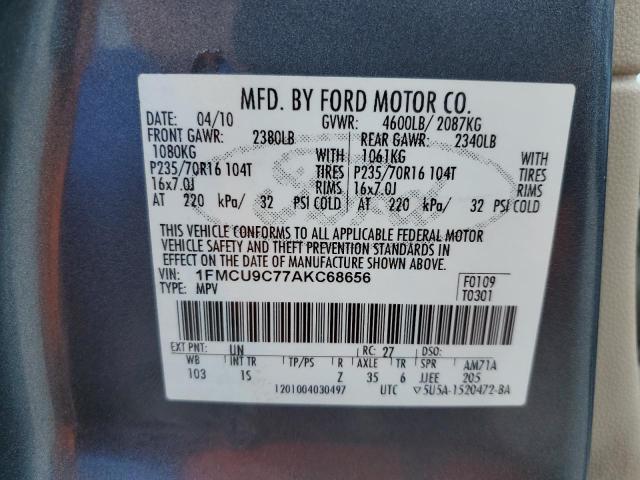 Photo 11 VIN: 1FMCU9C77AKC68656 - FORD ESCAPE XLS 