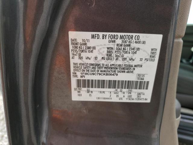 Photo 11 VIN: 1FMCU9C79CKB06479 - FORD ESCAPE 