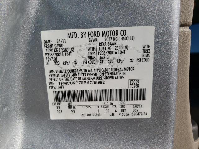 Photo 12 VIN: 1FMCU9D70BKC15992 - FORD ESCAPE 