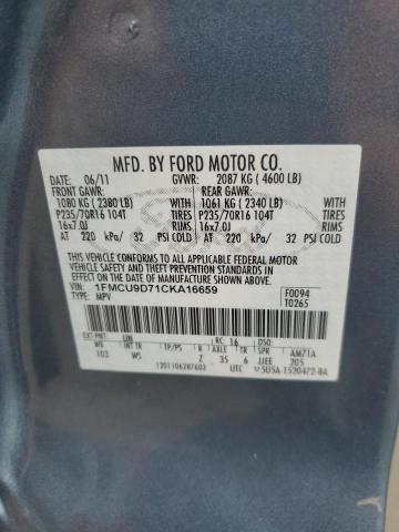 Photo 13 VIN: 1FMCU9D71CKA16659 - FORD ESCAPE XLT 