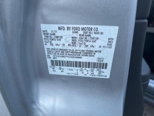 Photo 9 VIN: 1FMCU9D71CKB34940 - FORD ESCAPE XLT 