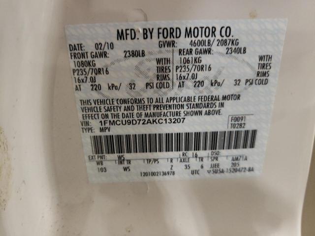 Photo 12 VIN: 1FMCU9D72AKC13207 - FORD ESCAPE 