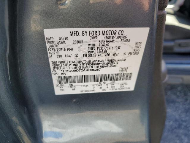 Photo 11 VIN: 1FMCU9D72AKD06387 - FORD ESCAPE 