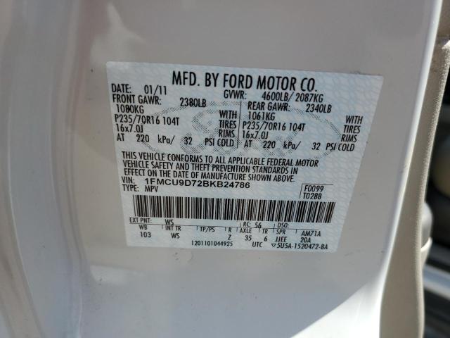 Photo 12 VIN: 1FMCU9D72BKB24786 - FORD ESCAPE XLT 