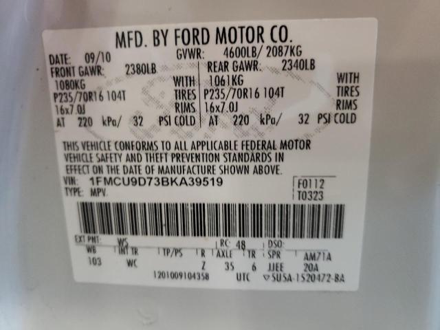 Photo 12 VIN: 1FMCU9D73BKA39519 - FORD ESCAPE 