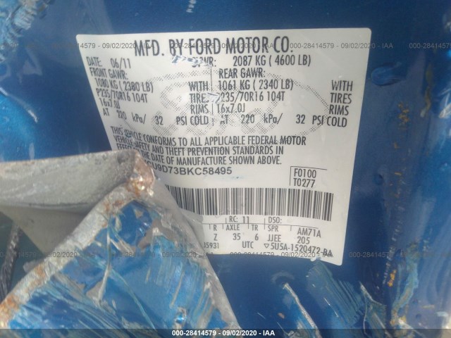 Photo 8 VIN: 1FMCU9D73BKC58495 - FORD ESCAPE 