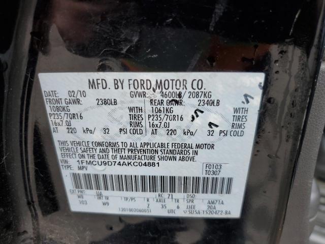 Photo 11 VIN: 1FMCU9D74AKC04881 - FORD ESCAPE XLT 