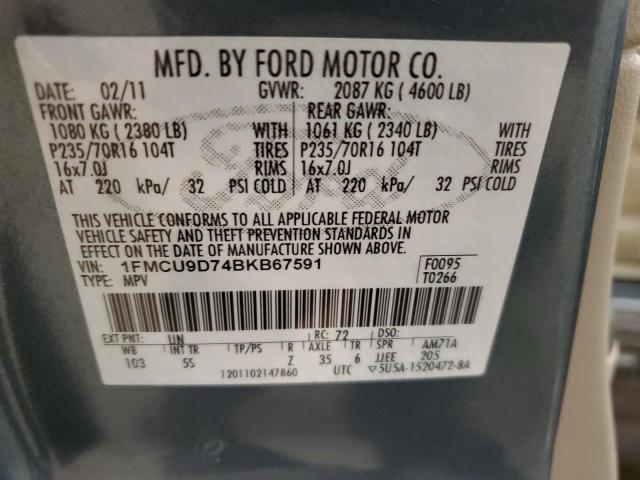 Photo 13 VIN: 1FMCU9D74BKB67591 - FORD ESCAPE XLT 