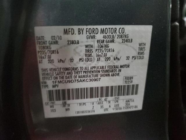 Photo 11 VIN: 1FMCU9D75AKC30907 - FORD ESCAPE XLT 