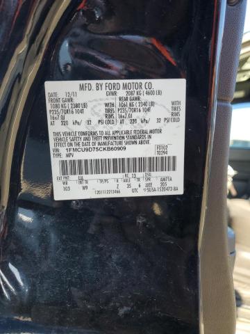 Photo 12 VIN: 1FMCU9D75CKB60909 - FORD ESCAPE XLT 