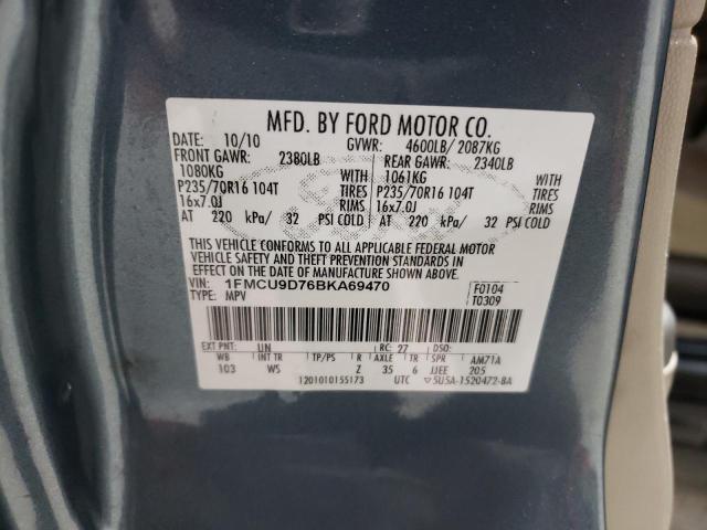 Photo 11 VIN: 1FMCU9D76BKA69470 - FORD ESCAPE 