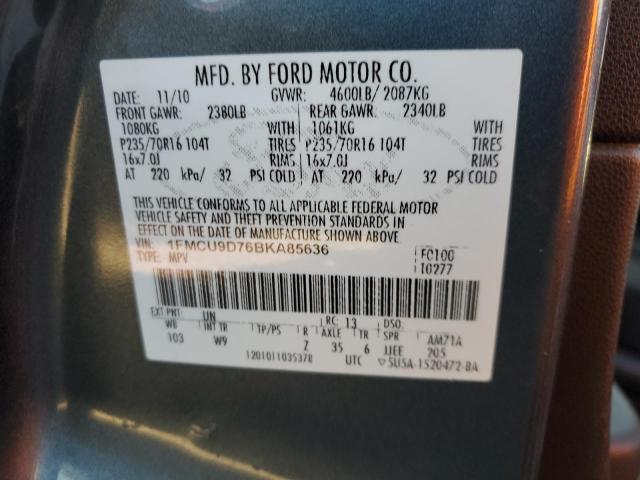 Photo 12 VIN: 1FMCU9D76BKA85636 - FORD ESCAPE XLT 