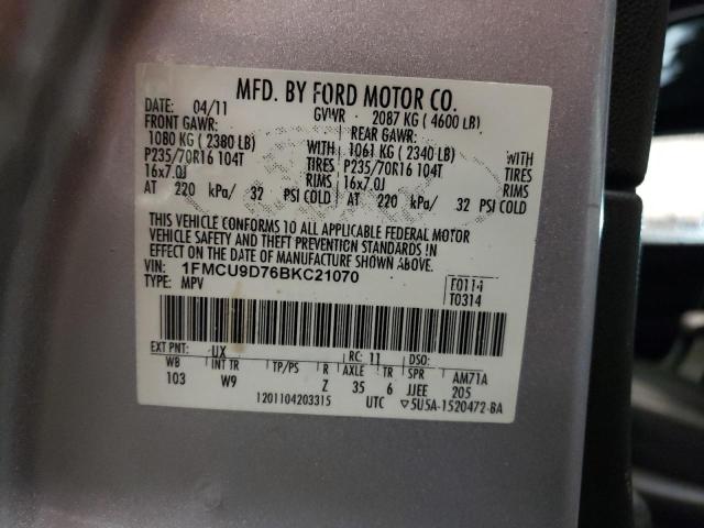 Photo 13 VIN: 1FMCU9D76BKC21070 - FORD ESCAPE XLT 