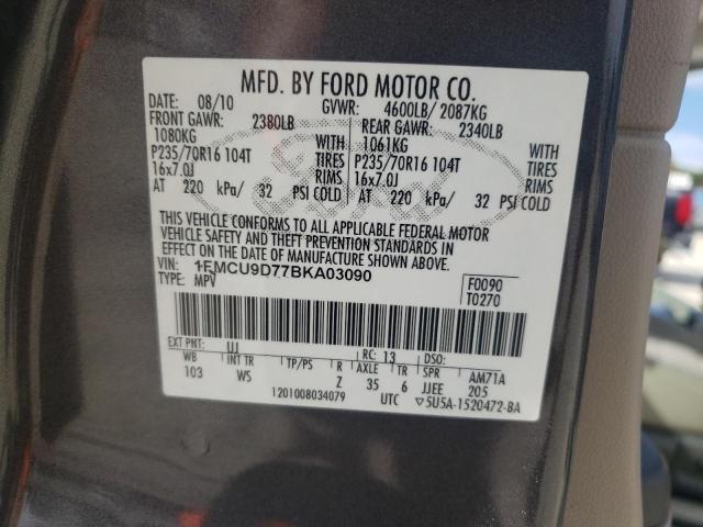 Photo 12 VIN: 1FMCU9D77BKA03090 - FORD ESCAPE XLT 