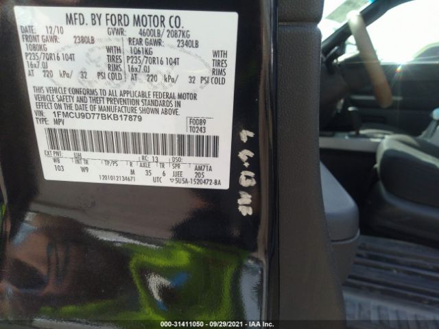 Photo 8 VIN: 1FMCU9D77BKB17879 - FORD ESCAPE 