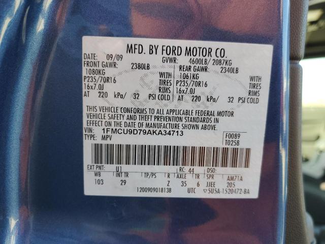 Photo 12 VIN: 1FMCU9D79AKA34713 - FORD ESCAPE XLT 