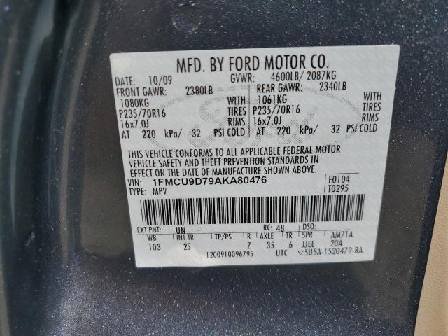 Photo 13 VIN: 1FMCU9D79AKA80476 - FORD ESCAPE XLT 