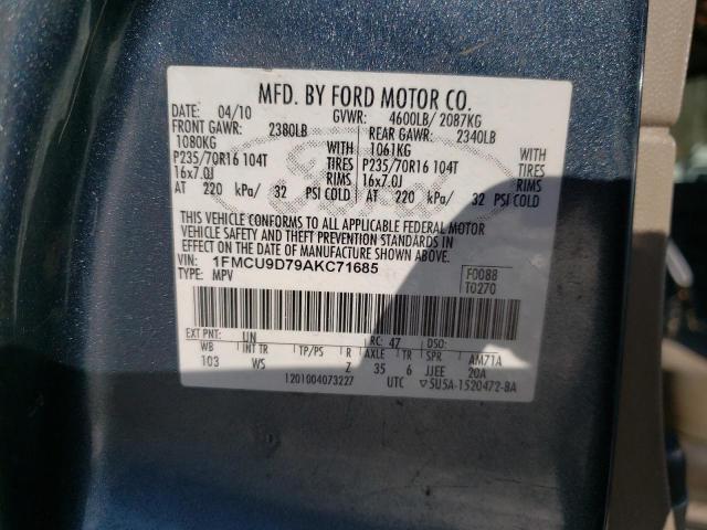 Photo 9 VIN: 1FMCU9D79AKC71685 - FORD ESCAPE XLT 