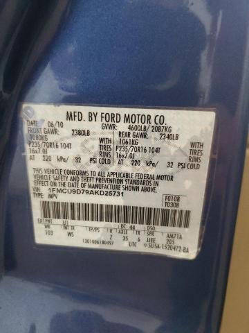 Photo 12 VIN: 1FMCU9D79AKD25731 - FORD ESCAPE 